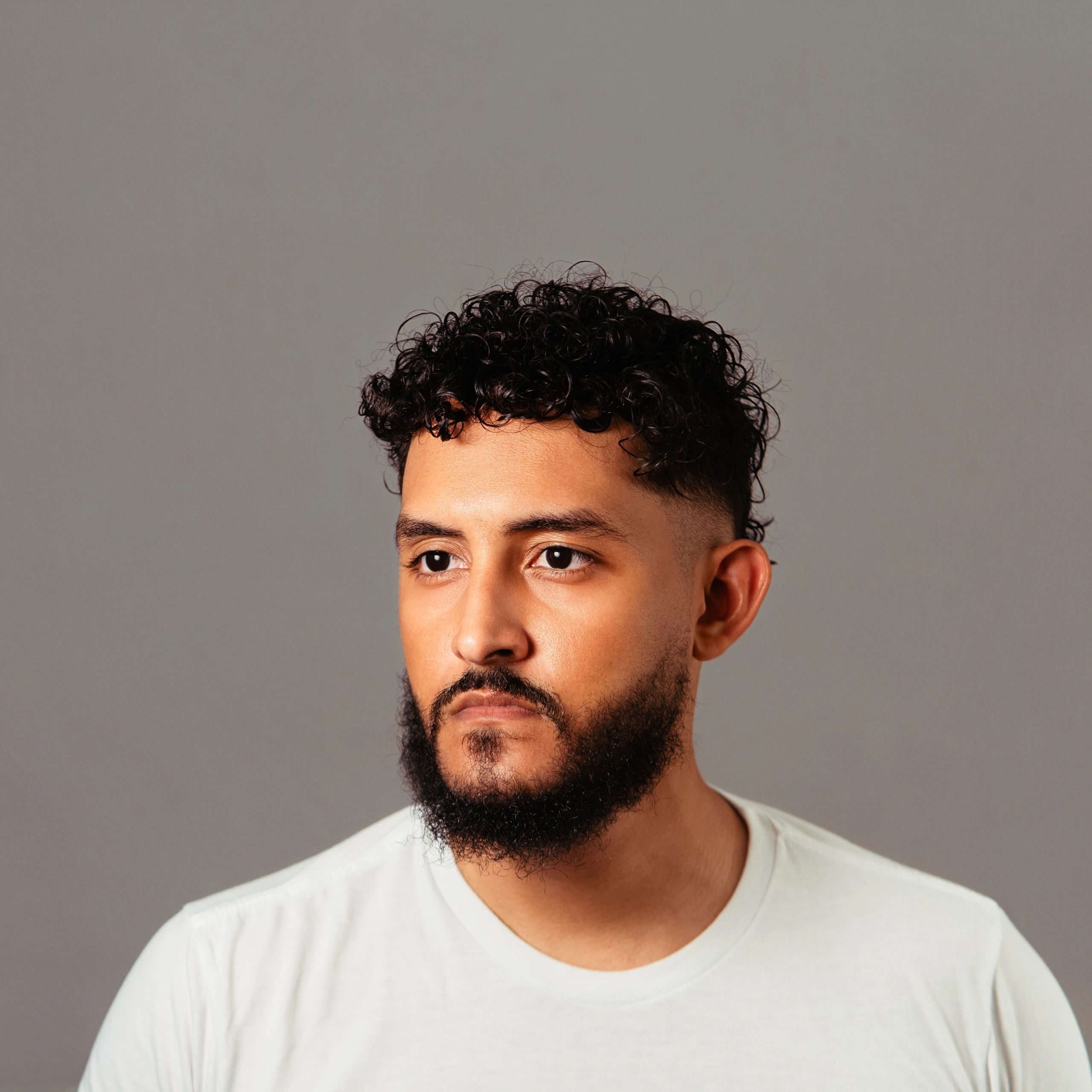 Portrait of a man, audio and video producer