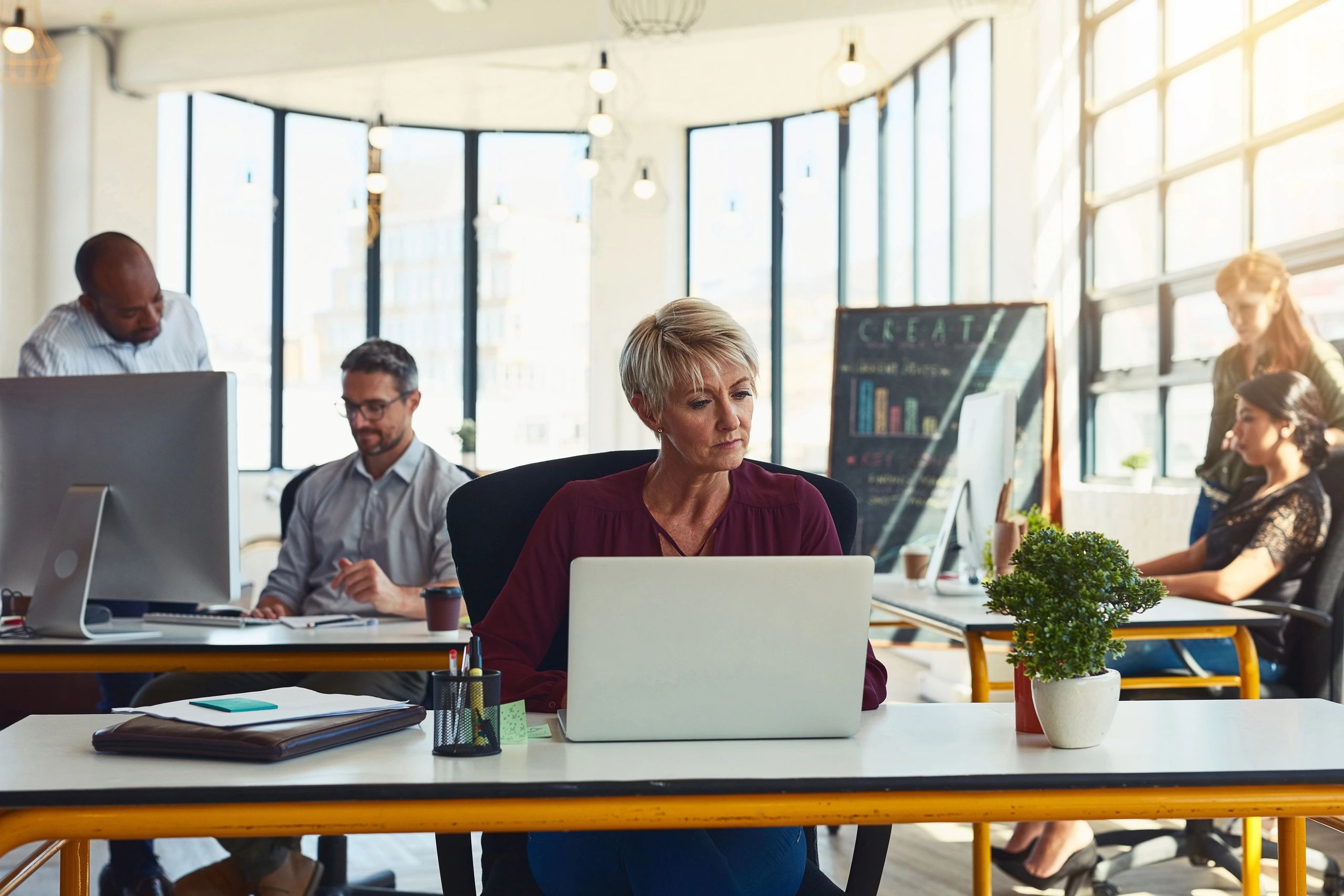 Designers working together in an office